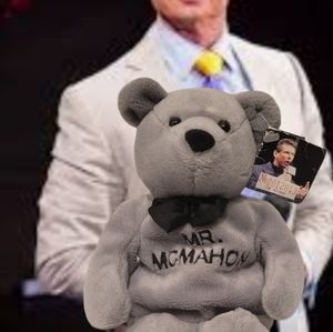 Vintage July 1999 "Mr. McMahon" Attitude Beanie Bear